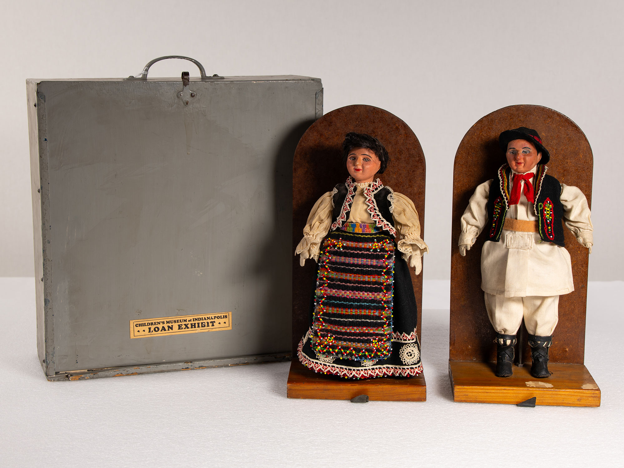 Croatian and Serbian traditional costume dolls